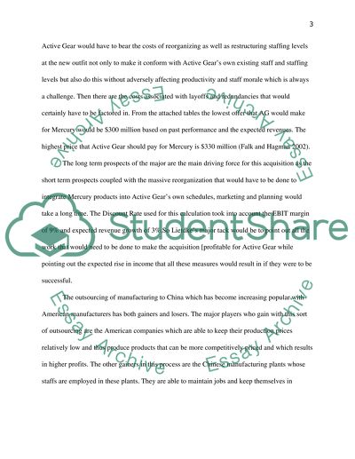 Mercury Athletic Footwear: Corporate Valuation