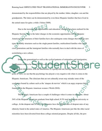 Difficulties Transnational Immigrants Encounter