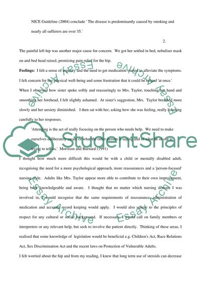 nursing scenario essay examples