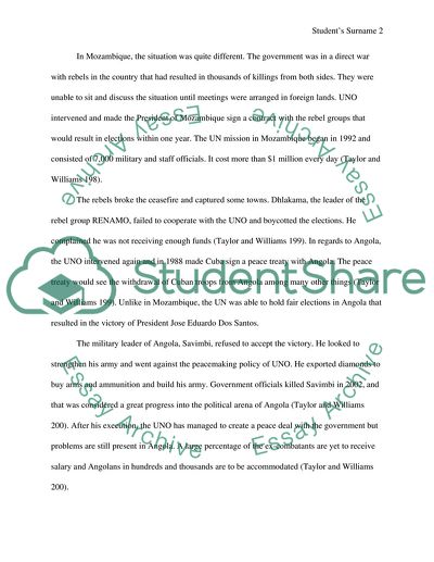 United Nation Peacekeeping in Africa After the Cold War