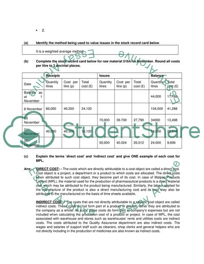 essay on cost accounting