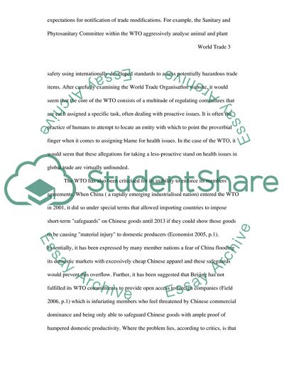 What, if anything, is wrong with the World Trade Organisation