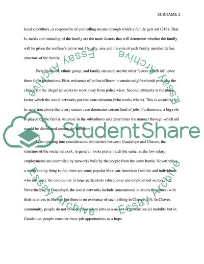 Institutions of Poverty in Guadalupe and Chavez