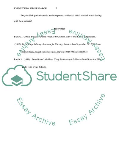 Health Related Website Eval Form and Nursing Article from Bay College Library