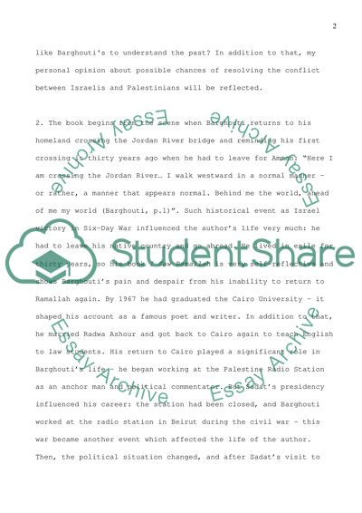 Mourid Barghoutis I Saw Ramallah