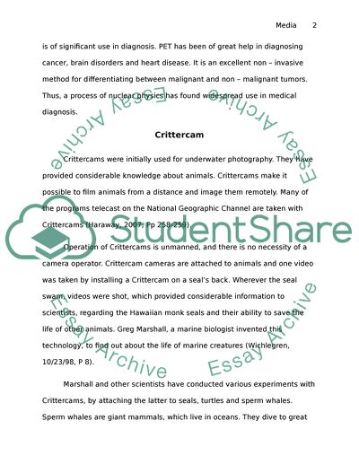 Crittercams and Positron Emission Tomography