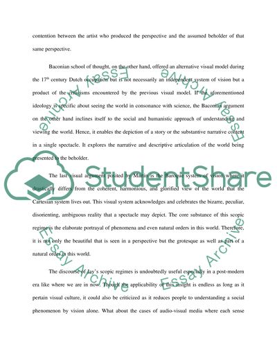 Baconian, and Baroque Systems of Vision