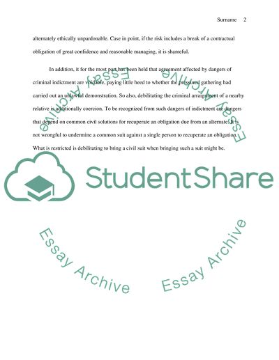 The Legal Perspective