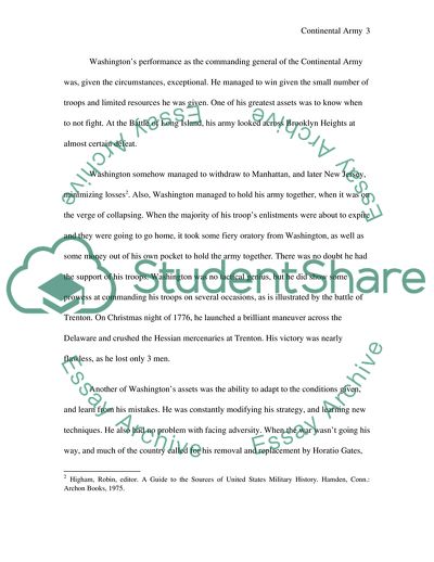 George Washingtons Continental Army