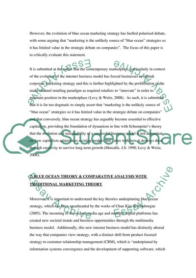 The Concept of the Red Ocean and Blue Ocean Marketing Strategy: the Business Paradigm