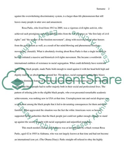 Larger-than-life Personality - Rosa Parks