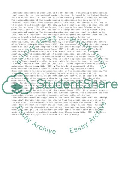 Internationalization Strategies: Manufacturing and Service Sectors in Europe and the United States