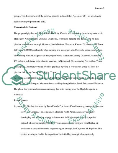 Proposed Keystone XL Pipeline from Canada to Gulf Coast