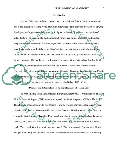 Miami Development: Florida International University