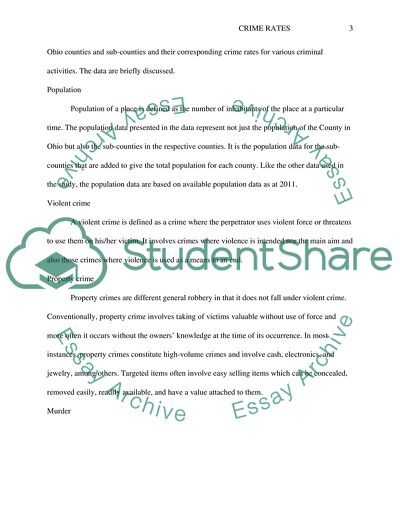 Crime Rates in Ohio