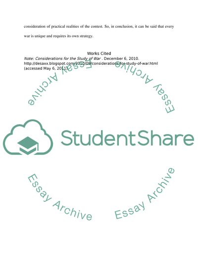 Qualitative and Quantitative Considerations in Examination of War