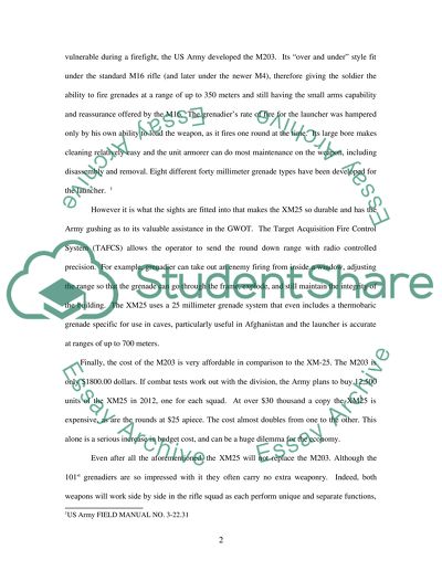 Will the XM25 replace the M203 Grenade launchers
