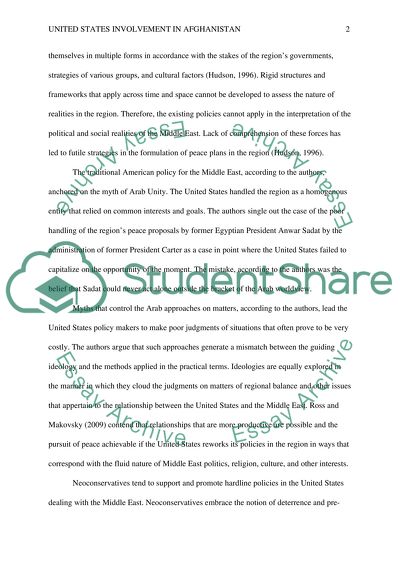 United States involvement in Afghanistan