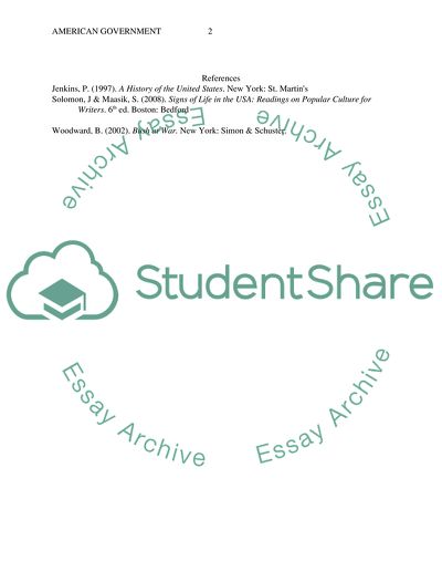 Subject is American Government