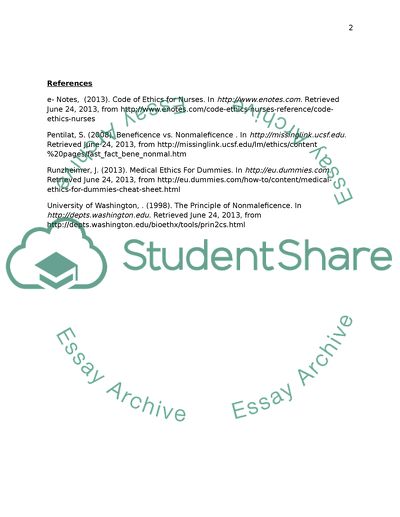 Compare two ethical principles (Dawn)