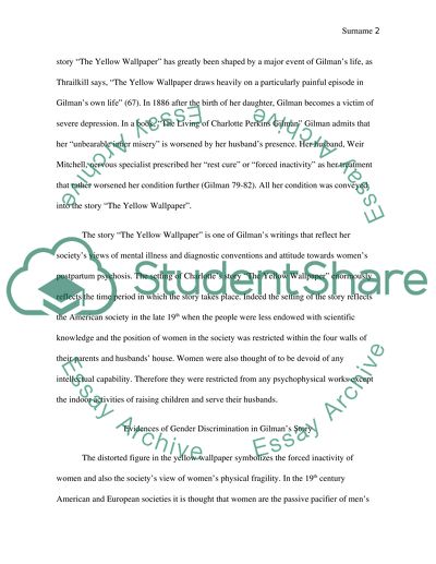 The Psychological challanges of Oppressed women in The Yellow Wallpaper