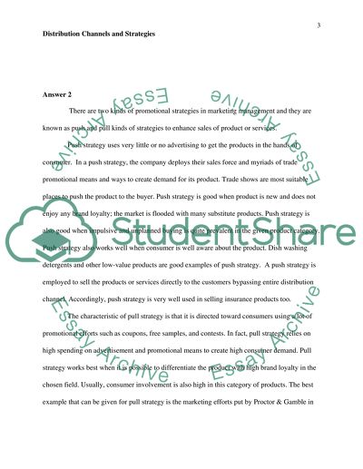 Distribution Channels and Strategies