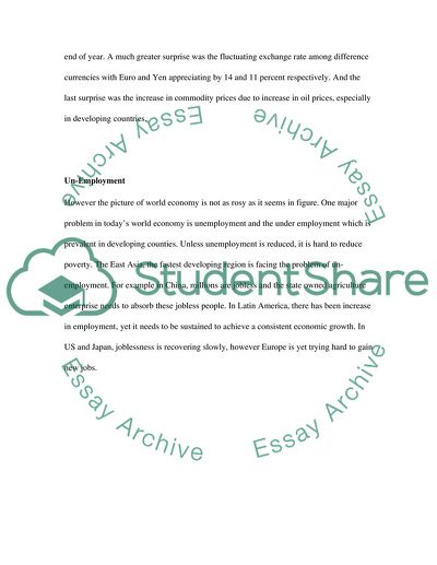 A Commentary or Analysis on Recent Economic Issues