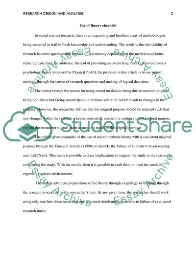 Week 5 Discussion 1 Law Enforcement Research Design and Analysis