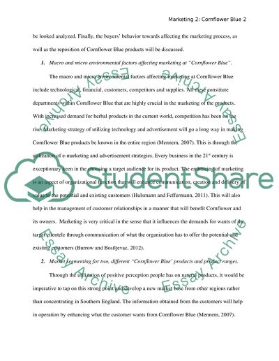 Cornflower Blue Marketing Strategy