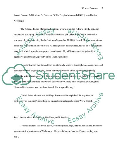 Cartoons of the prophet Mohamed