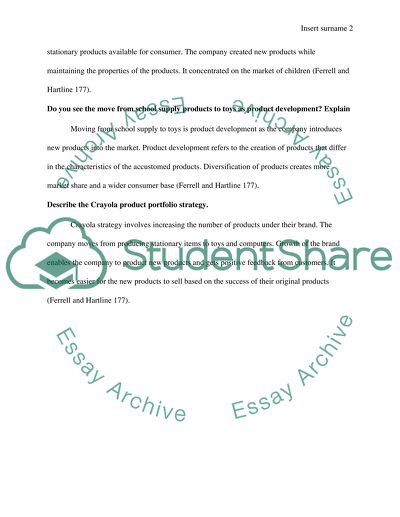 Unit Three: Assignment #1: Crayola