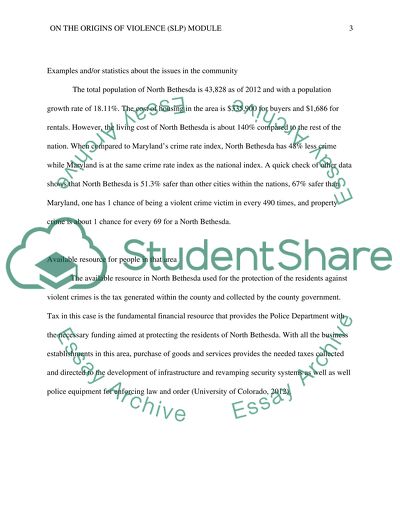On the Origins of Violence (SLP) Module 1