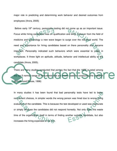 Cattells 16 Factor Personality Test