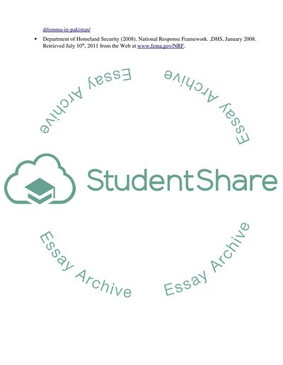International and National Relief Efforts - BHS412 Module 4 - SLP