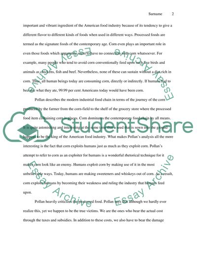 The Omnivores Dilemma: a Natural History of Four Meals