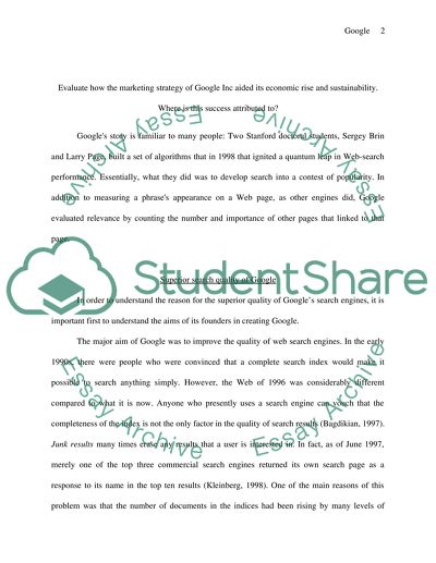 Superior Search Quality of Google