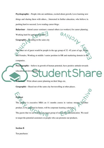 MBA Course for Young Managers