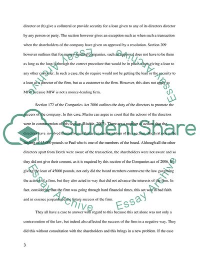 Company Law: Made in Wales Case