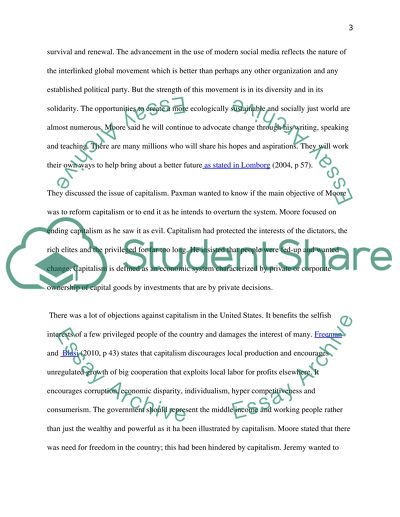 A Sociological Analysis of Michael Moore Interview by Paxman on News Night
