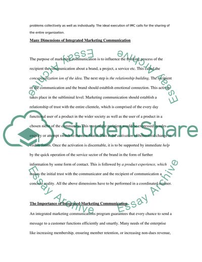 Integrated Marketing Communications