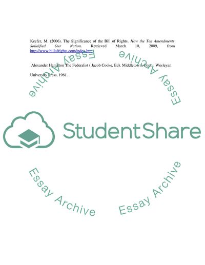 The Bill of Rights in My Life