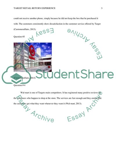 Target Retail Return Experience