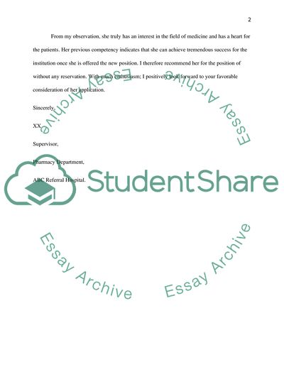 Recommendation Letter for MJ