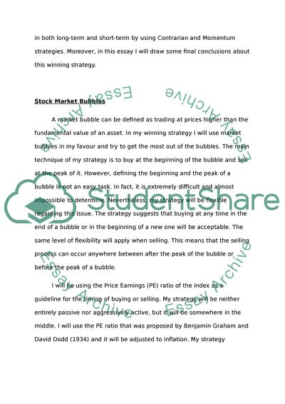 Stock Market Bubbles, Investing in Stock Markets in Different Countries