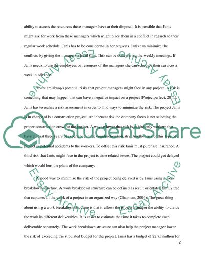 Tasks of a Project Manager