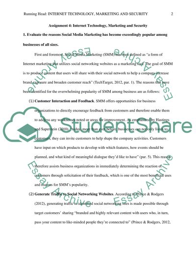 The Use and Application of Social Media Marketing