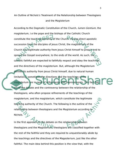 The Magisterium and Ecumenical Councils and General Documents