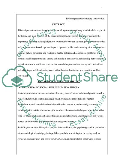 Introduction to social representation theory