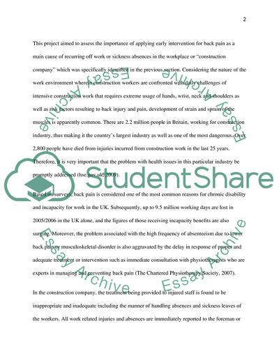 Quality and Audit in Occupational Health