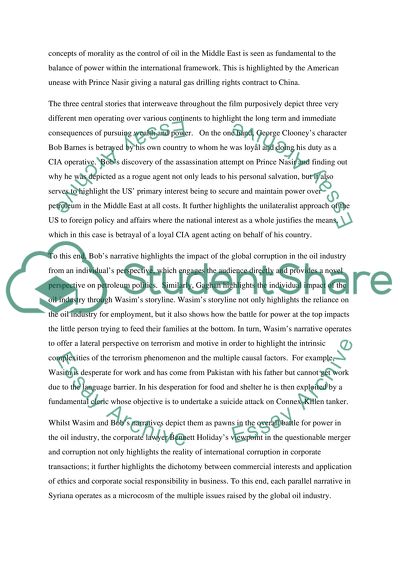 Stephen Gaghans Syriana